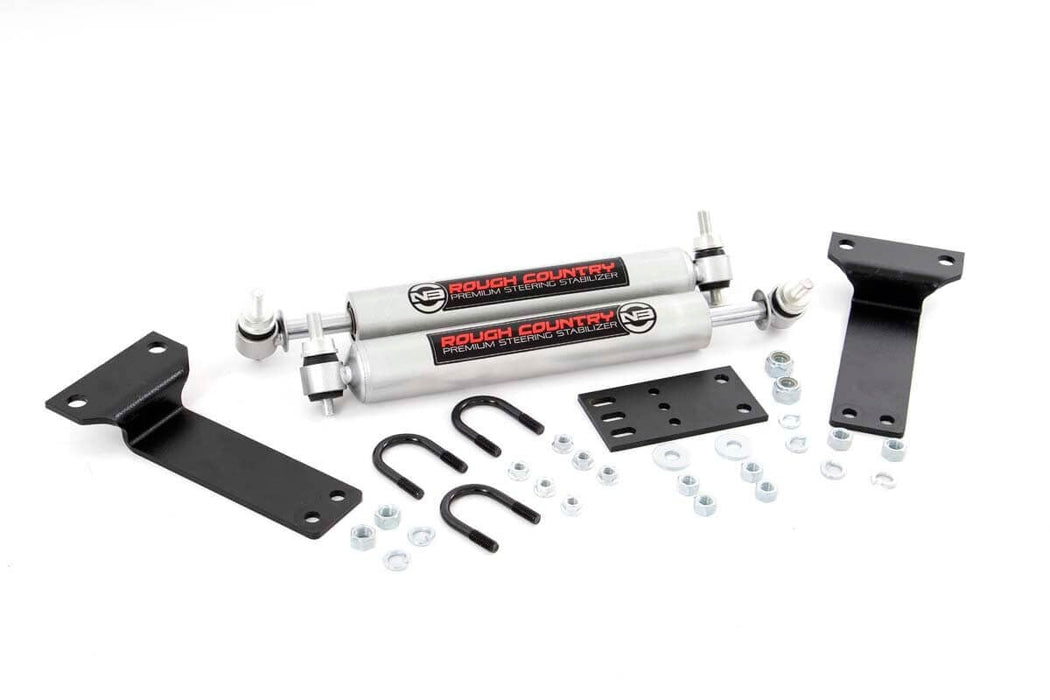 Rough Country N3 Steering Stabilizer - Dual - 2-8 Inch Lift | Ford Excursion (00-05)/Super Duty (99-04)