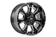 Rough Country 93 Series Wheel/One-Piece/Machined Black/20x10/6x5.5/6x135/-18mm