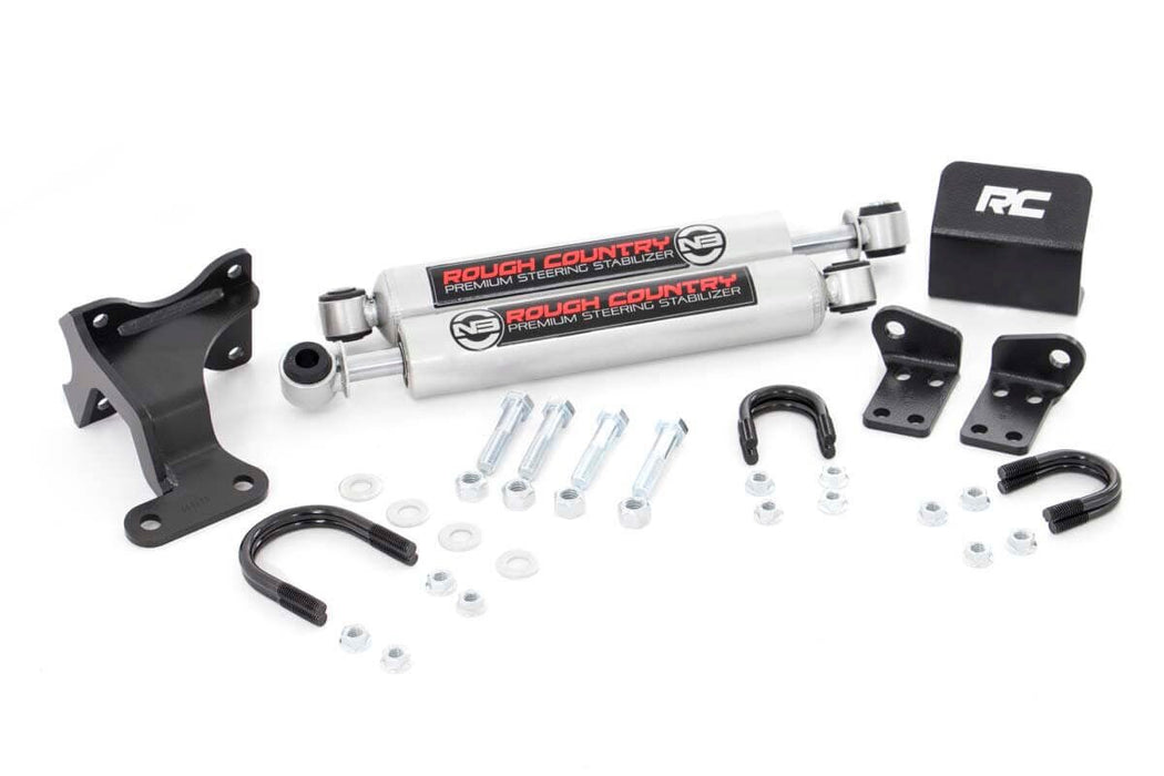 Rough Country N3 Steering Stabilizer, Dual, 2-8 Inch Lift, Jeep Wrangler JK/Wrangler Unlimited (2007-2018), view 5