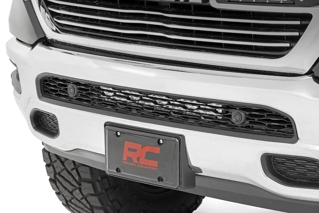 Rough Country LED Light Kit, Bumper Mount, 20 inch Chrome Dual Row, Amber DRL, Ram 1500 (2019-2024), view 6