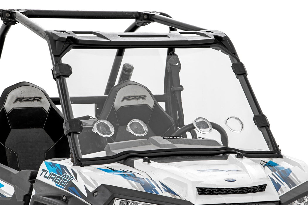 Rough Country Vented Full Windshield, Scratch Resistant, Polaris RZR, view 2