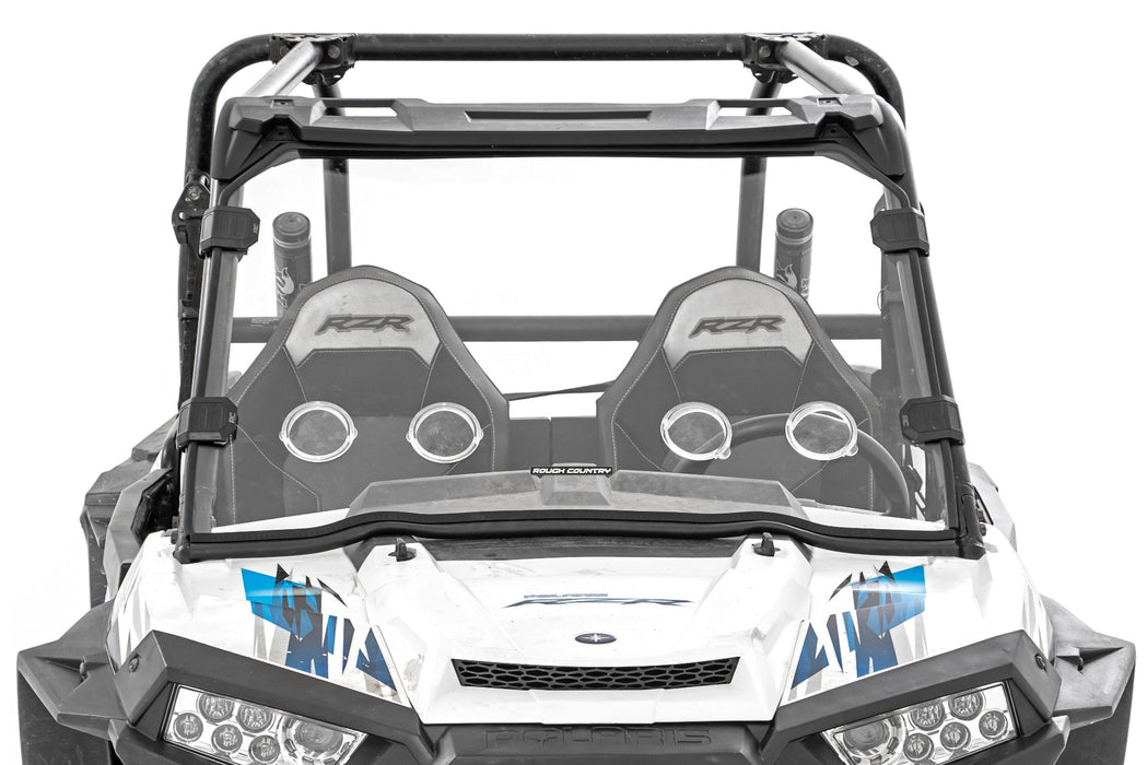 Rough Country Vented Full Windshield, Scratch Resistant, Polaris RZR, view 3