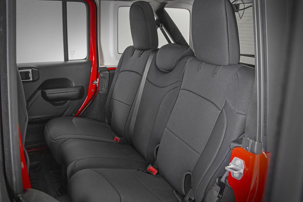 Rough Country Seat Covers, Front and Rear, Jeep Wrangler Unlimited 4WD (2018-2025), view 4