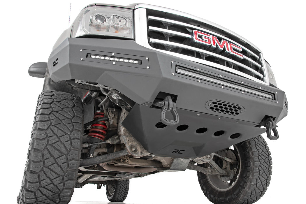 Rough Country Front Bumper, Fabricated, Prerunner, LED, GMC Sierra 1500 2WD/4WD (2007-2013), view 6