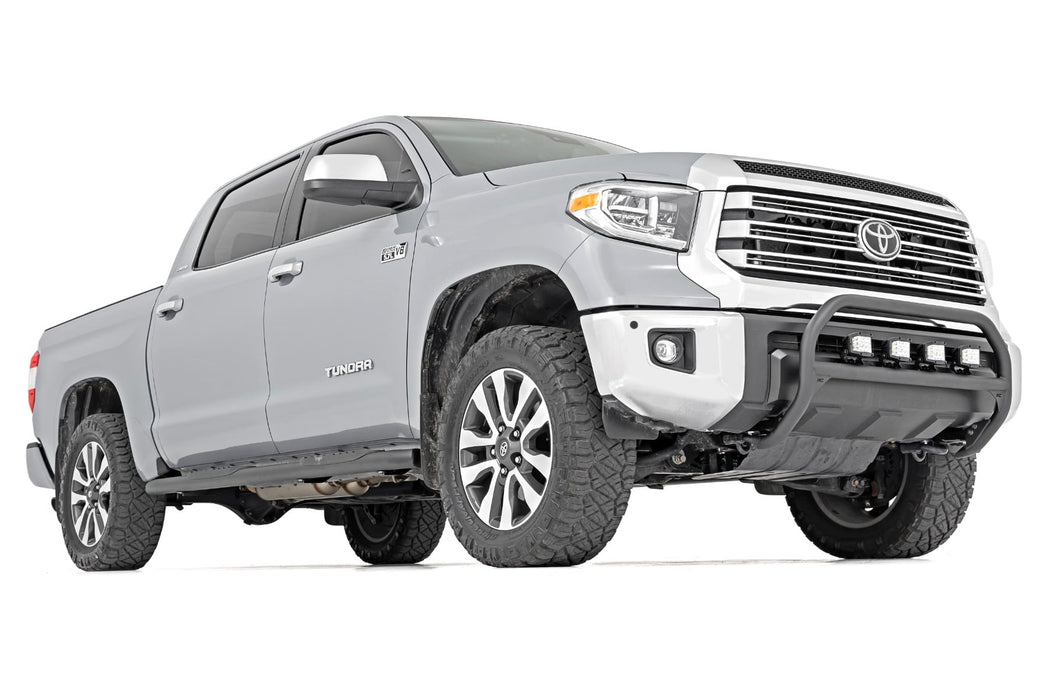 Rough Country Oval Nerf Step - Crew Cab - Black | Toyota Tundra 2WD/4WD (2007-2021)