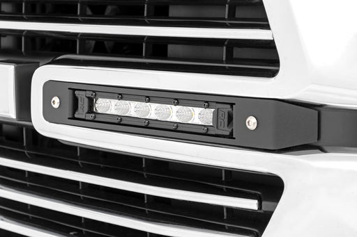 Rough Country Dual 6in LED Grille Kit, Chrome Slimline, Ram 1500 2WD/4WD (2019-2024), view 2