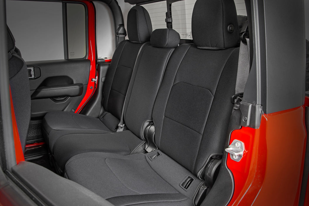 Rough Country Seat Covers, Front and RR No Cup Holder, Jeep Gladiator JT 4WD (2020-2025), view 3