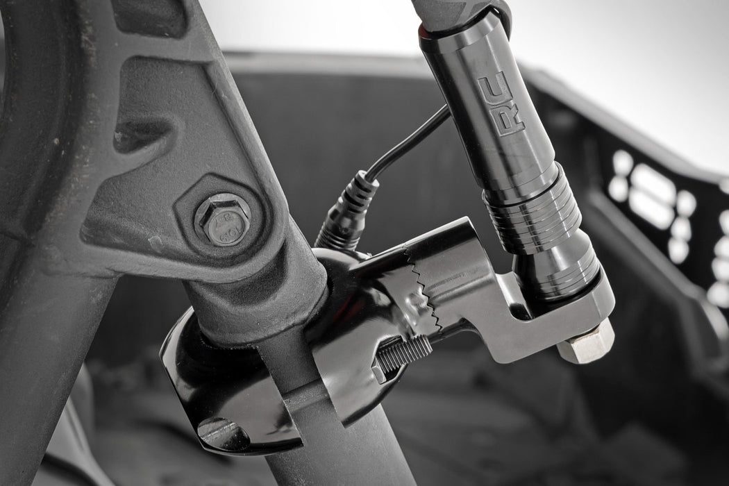 Rough Country Universal LED Whip Mount - Fits 1.25" - 2" Roll Bars