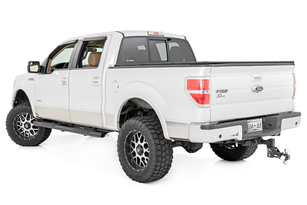 Rough Country Oval Nerf Step - Crew Cab - Black | Ford F-150 2WD/4WD (2009-2014)