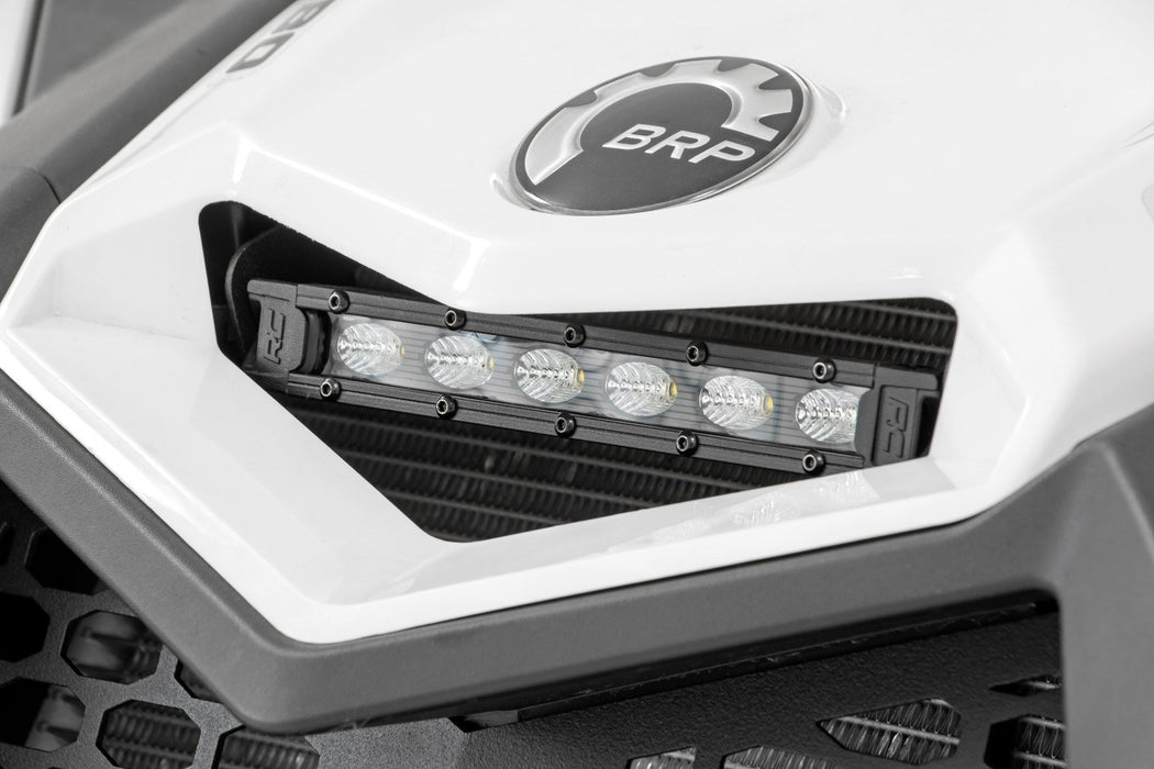 Rough Country LED Light Kit - Cowl Mount - 6" Black Slimline | Can-Am Maverick X3