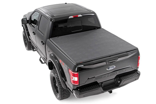 Rough Country Soft Tri-Fold Bed Cover, 5'7" Bed, Ford F-150 (2015-2020)/Raptor (2017-2020), view 2