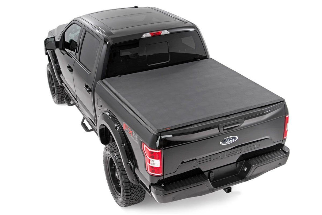Rough Country Soft Tri-Fold Bed Cover - 5'7" Bed | Ford F-150 2WD/4WD (2001-2003)