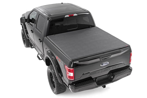 Rough Country Soft Tri-Fold Bed Cover, 6'7" Bed, Ford F-150 (2021-2025)/F-150 Lightning (2022-2025), view 2