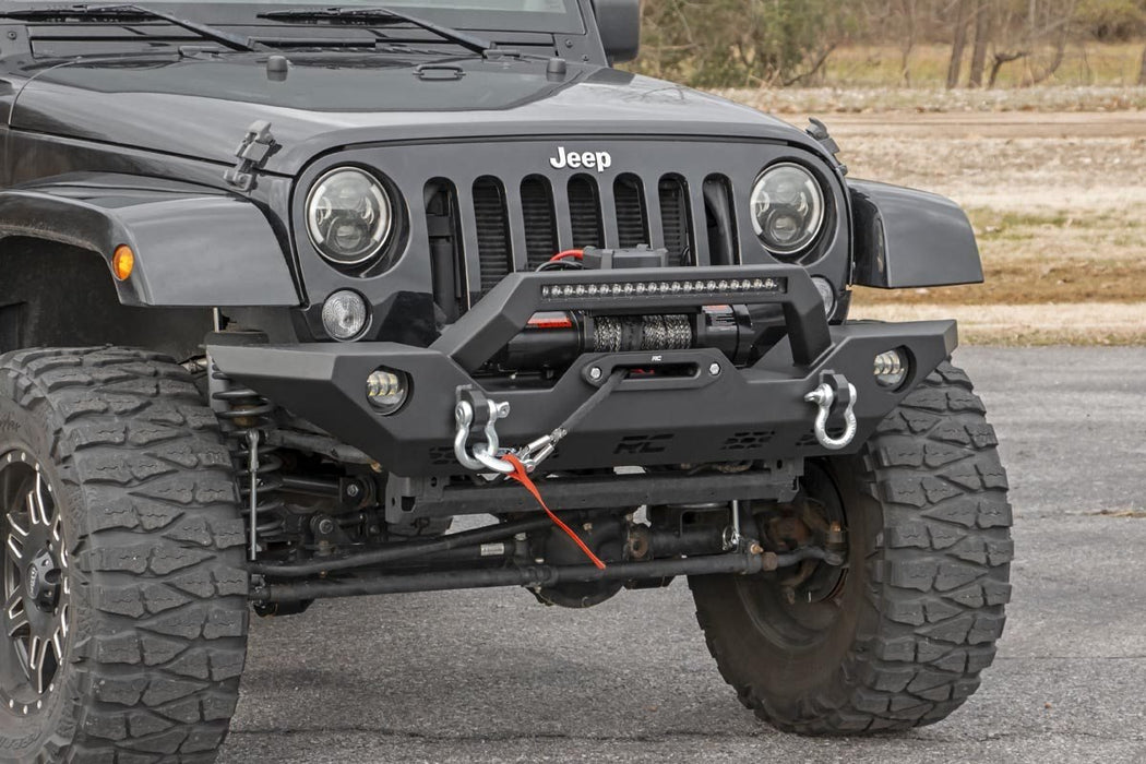 Rough Country Front Bumper - Sport - OE Fog | Jeep Gladiator JT/Wrangler JK &amp; JL/Wrangler Unlimited 4WD