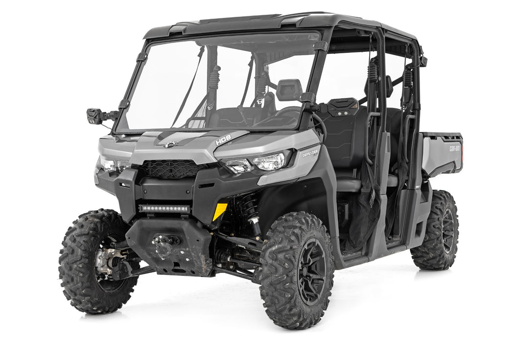 Rough Country Full Windshield - Scratch Resistant | Can-Am Defender HD 8/HD 9/HD 10 | P/N 98162030