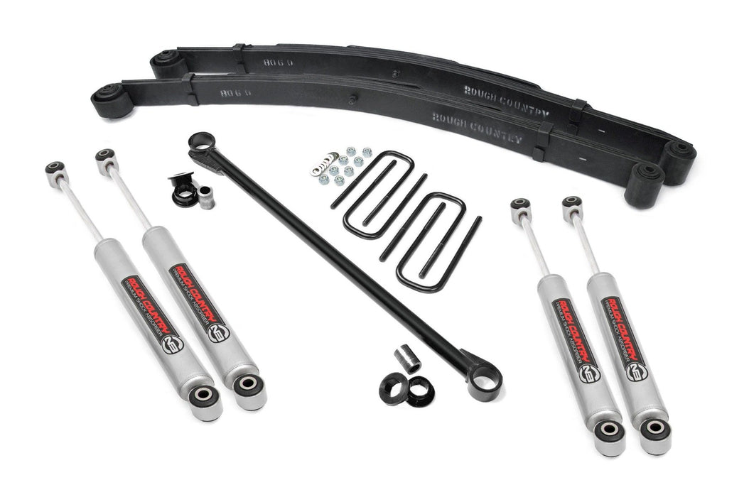 Rough Country 2.5 Inch Leveling Kit - Leaf Spring | Ford F-250/F-350 Super Duty 4WD (99-04)