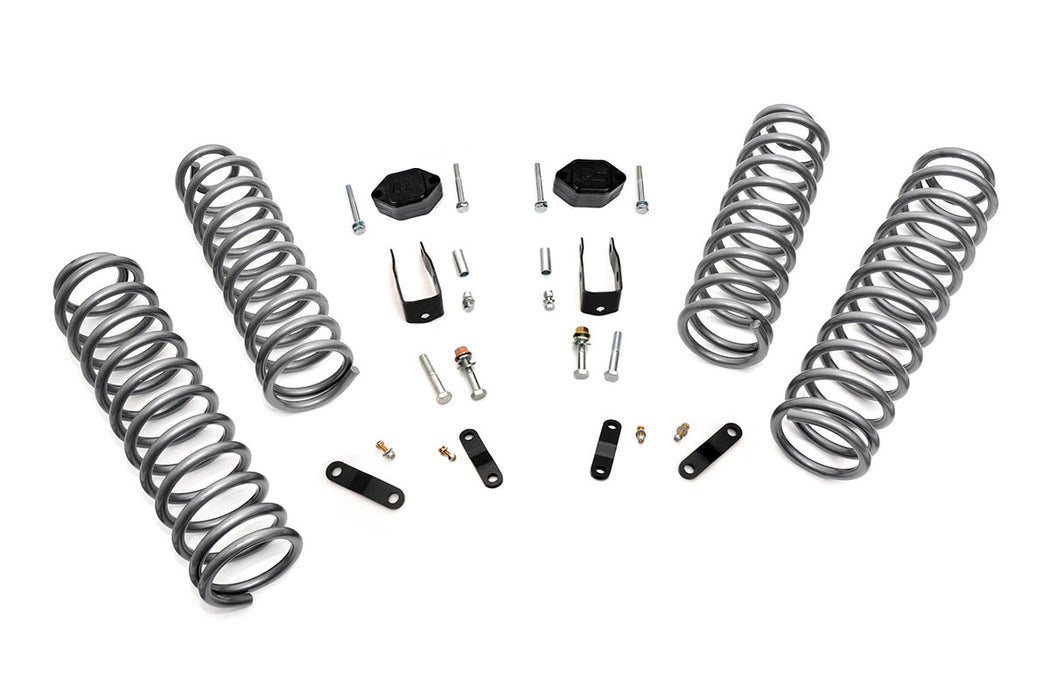 Rough Country 2.5 Inch Lift Kit, Coils, No Shocks, Jeep Wrangler JK 4WD (2007-2018)