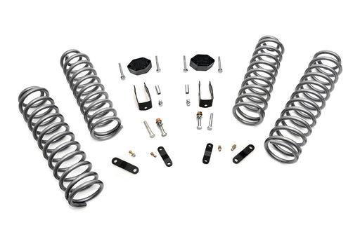 Rough Country 2.5 Inch Lift Kit, Coils, No Shocks, Jeep Wrangler JK 4WD (2007-2018)