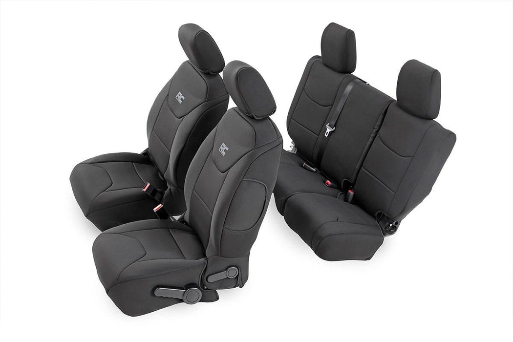 Rough Country Seat Covers - Front and Rear | Jeep Wrangler Unlimited 4WD (2011-2012)