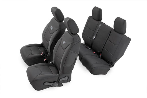 Rough Country Seat Covers, Front and Rear, Jeep Wrangler Unlimited 4WD (2011-2012)