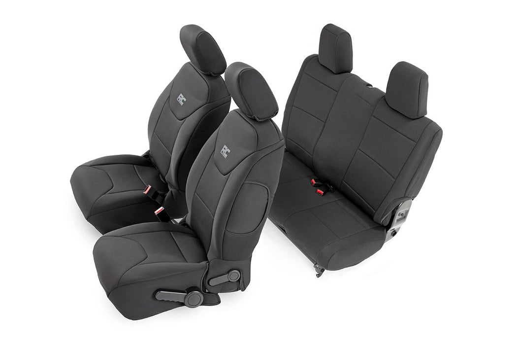 Rough Country Seat Covers - Front and Rear | Jeep Wrangler JK 4WD (2011-2012)