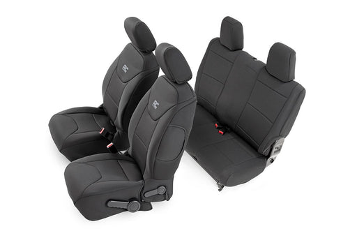 Rough Country Seat Covers, Front and Rear, Jeep Wrangler JK 4WD (2011-2012)
