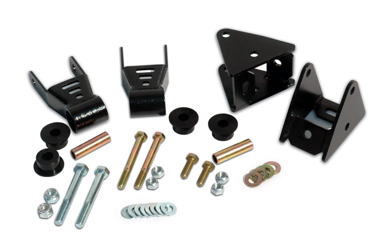 Rough Country Front Shackle Reversal Kit | Jeep Wrangler YJ 4WD (1987-1995) | P/N 5061