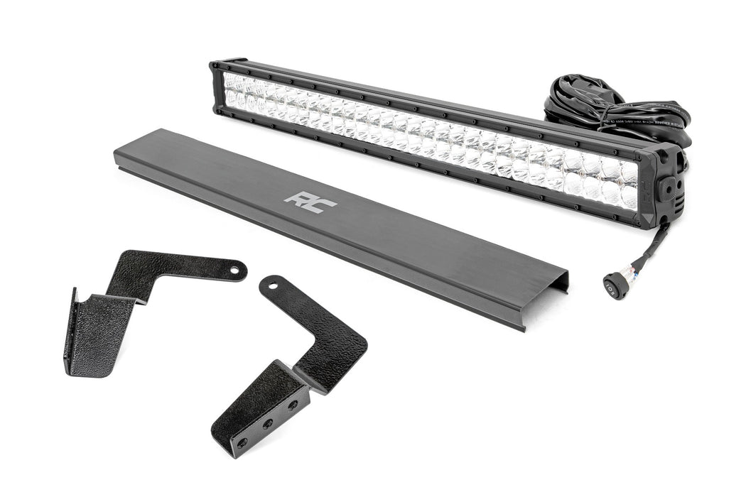 LED Light Kit - Bumper Mount - 30 inch Chrome Dual Row - White DRL - Toyota FJ Cruiser (07-14)