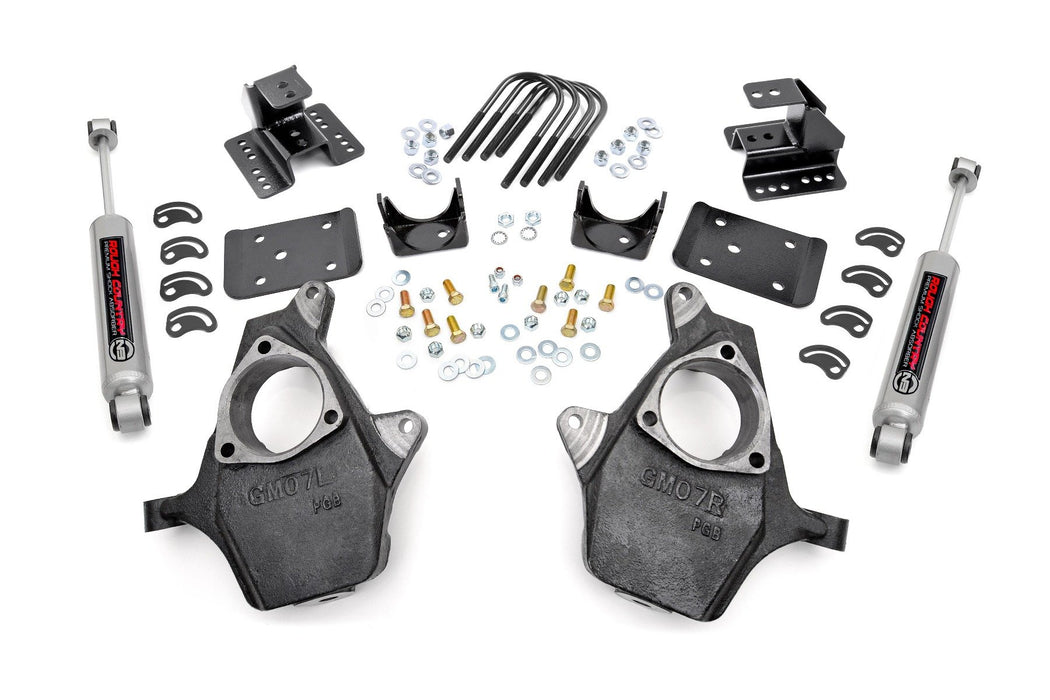 Rough Country Lowering Kit - 2 Inch FR - 4 Inch RR | Chevy/GMC 1500 (99-06 &amp; Classic)