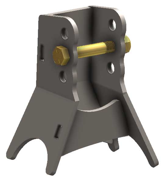 JK 3 Link Upper Front Axle Bracket