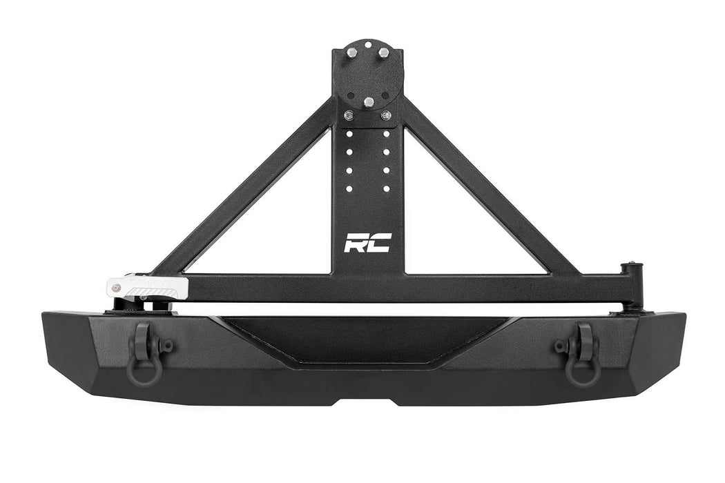 Rough Country Rear Bumper - Rock Crawler - Tire Carrier | Jeep Wrangler JK/Wrangler Unlimited (07-18)