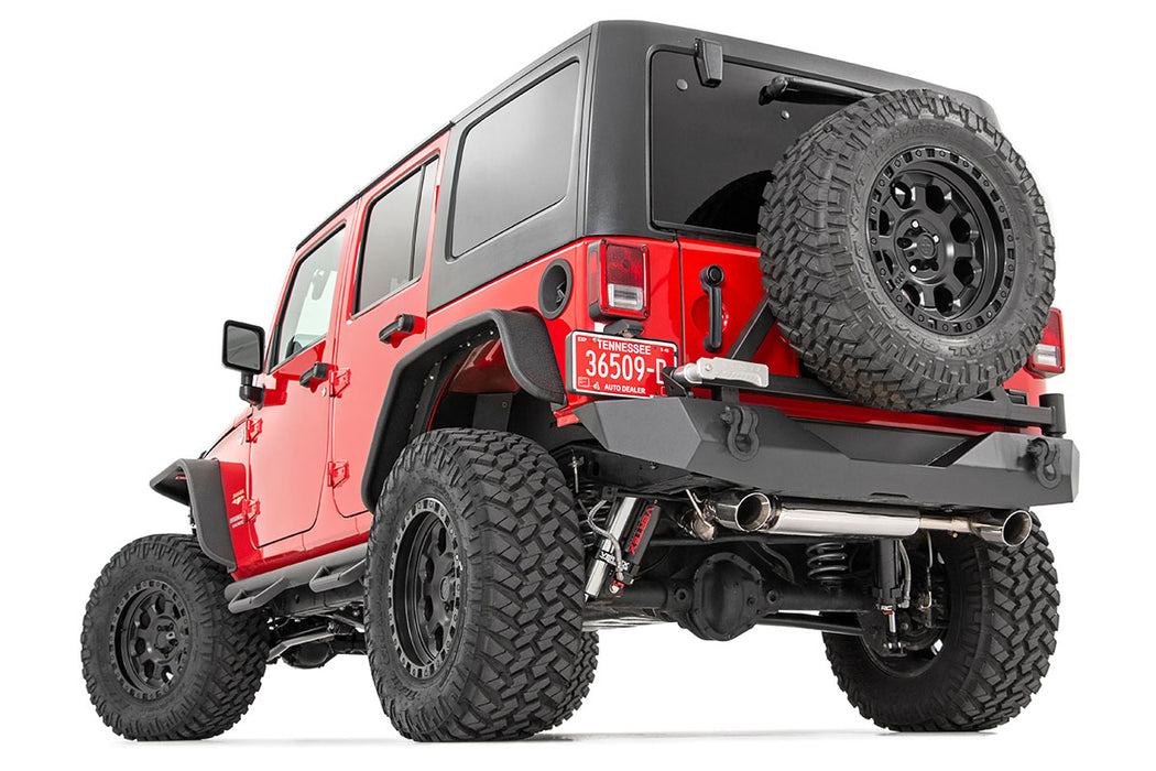 Rough Country Rear Bumper - Rock Crawler - Tire Carrier | Jeep Wrangler JK/Wrangler Unlimited (07-18)