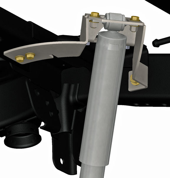 JK Rear Upper Shock Extension Installed
