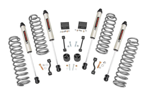 Rough Country 2.5 Inch Lift Kit, Coils, V2, Jeep Wrangler Unlimited Rubicon 4WD (2018-2023)