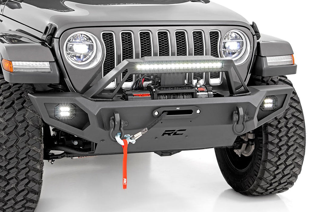 Rough Country Front Winch Bumper | Jeep Gladiator JT/Wrangler JK &amp; JL/Wrangler Unlimited