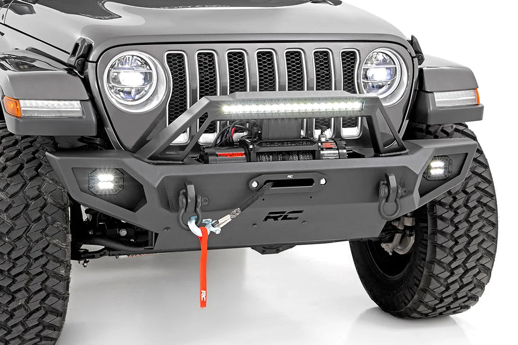 Rough Country 10660 Front Winch Bumper Jeep Gladiator JT/Wrangler JK & JL/Wrangler Unlimited