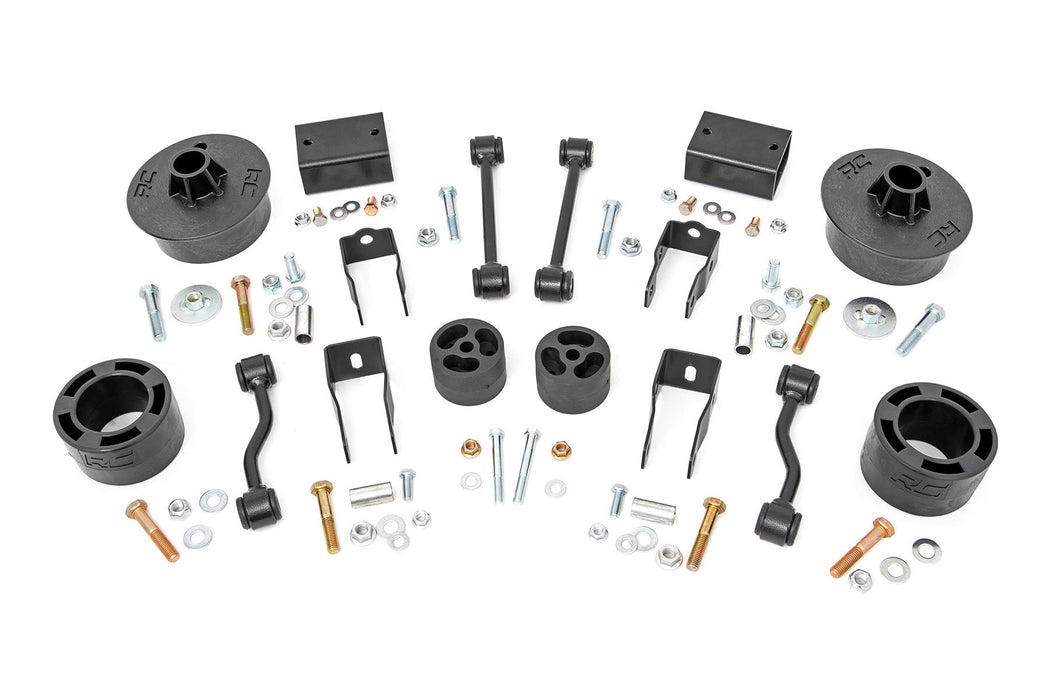 Rough Country 2.5 Inch Lift Kit, Spacers, Jeep Wrangler JL/Wrangler Unlimited 4WD (2024)