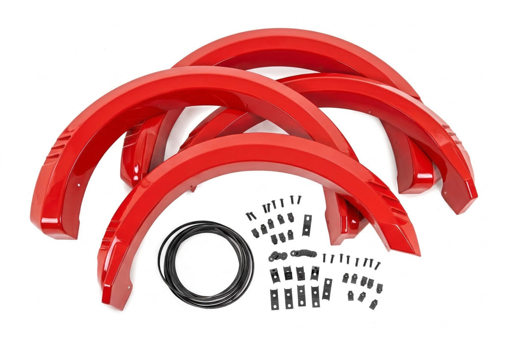 Rough Country Fender Flares, SF1, PQ Race Red, Ford F-150 2WD/4WD (2018-2020), view 5