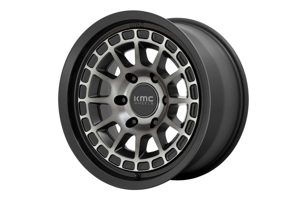 KMC - KM719 Canyon - Satin Black w/Gray Tint - 17x8 - 6x5.5 - +35