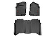 Rough Country Floor Mats, FR & RR, Crew Cab, Nissan Titan (2017-2024)/Titan XD (2016-2024)