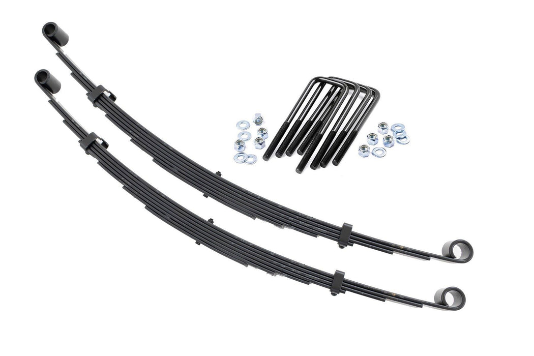 Rough Country Front Leaf Springs, 4" Lift, Pair, Ford F-250 4WD (1977-1979)