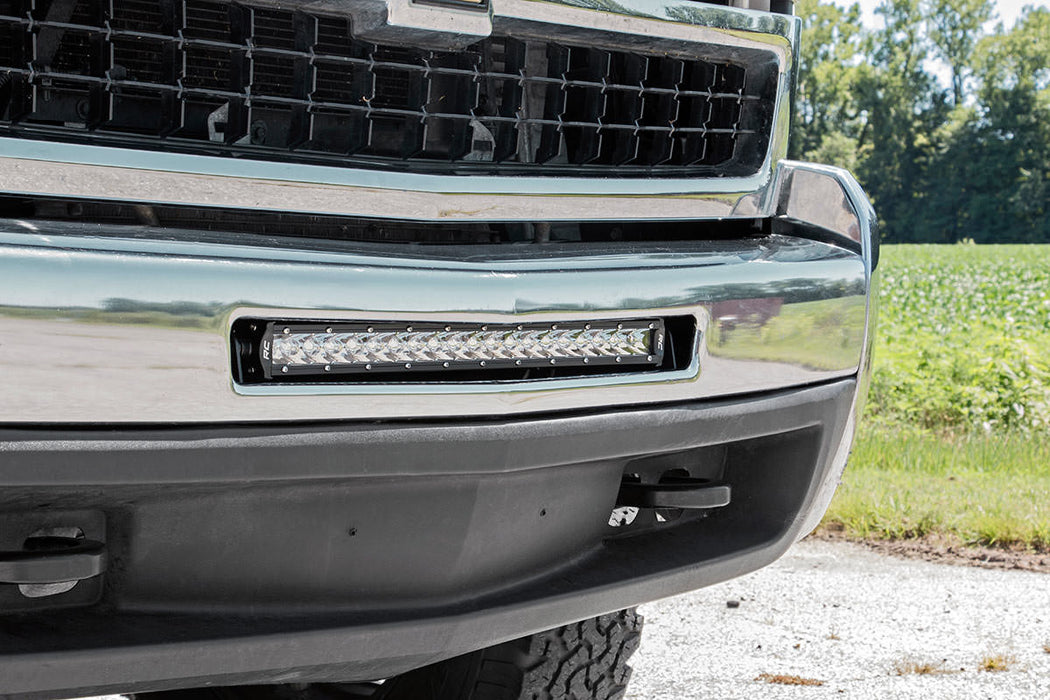 LED Light Mount - Bumper - 20 inch - Chevy Silverado 1500 (07-13)/Silverado 2500 HD (07-10)