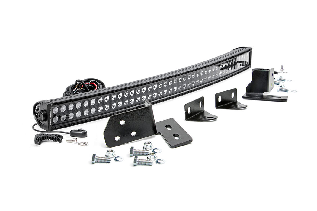 LED Light  - Bumper Mount - 40 inch Black Dual Row - Ford F-250 Super Duty (11-16)
