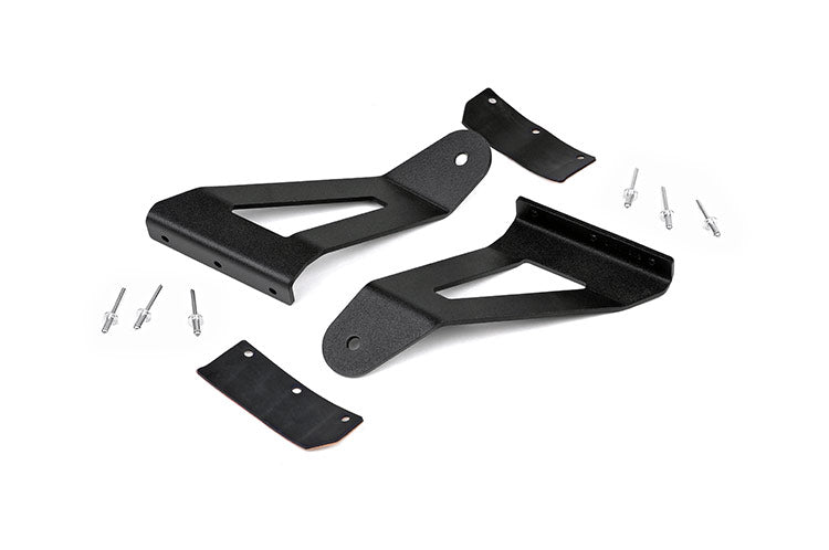 LED Light Mount - Upper Windshield - 50 inch Curved - Jeep Cherokee XJ (84-01)