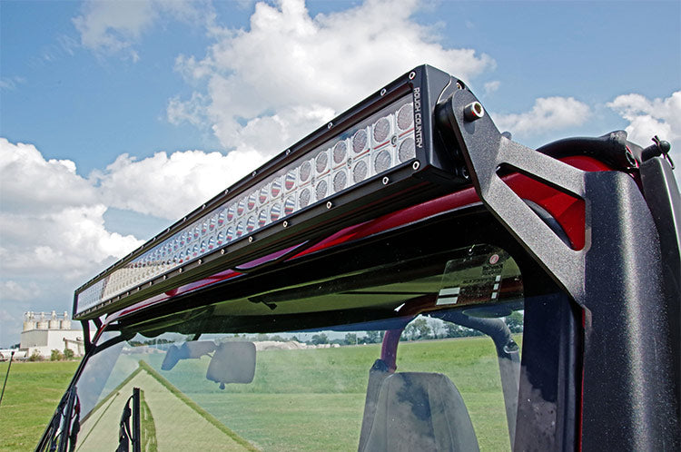 LED Light Mount - Upper Windshield - 50 inch Straight - Jeep Wrangler YJ (87-95)