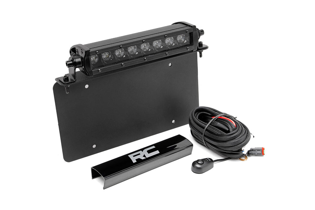 Rough Country LED Light Kit - License Plate Mount - 8" Single Row Black Series