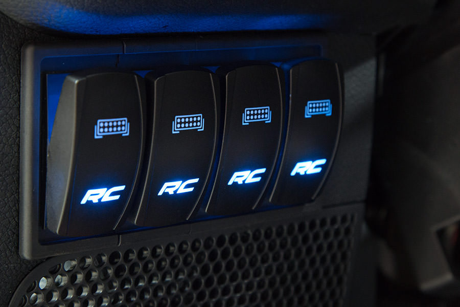 Rough Country Auxiliary Switch Bezel - Quad