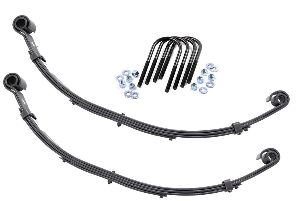 Rough Country Rear Leaf Springs, 4" Lift, Pair, Jeep CJ5/CJ7 7 4WD (1982-1986)