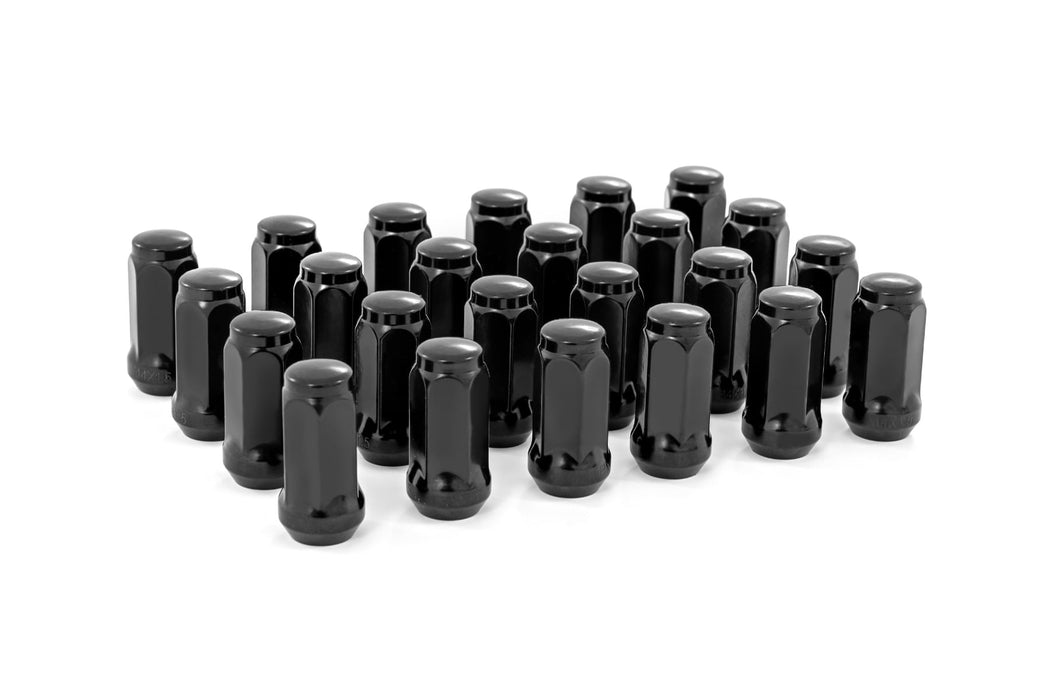 Rough Country M14 x 1.5 Lug Nut Set of 24 - Black | P/N 141524CBLK