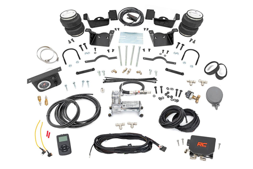 Rough Country Air Spring Kit w/compressor - Wireless Controller | Chevy/GMC 2500HD/3500HD (20-25)